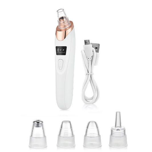 Rechargeable Portable Blackhead Remover Face Vacuum Nose Pore Cleaner Extractor Skin Care Tool