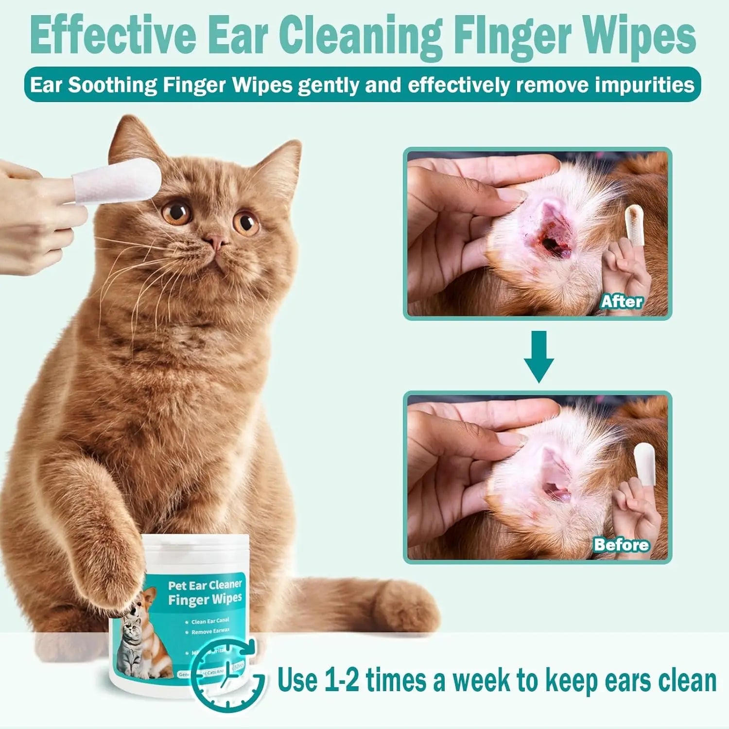 PurrCare Ear Wipes