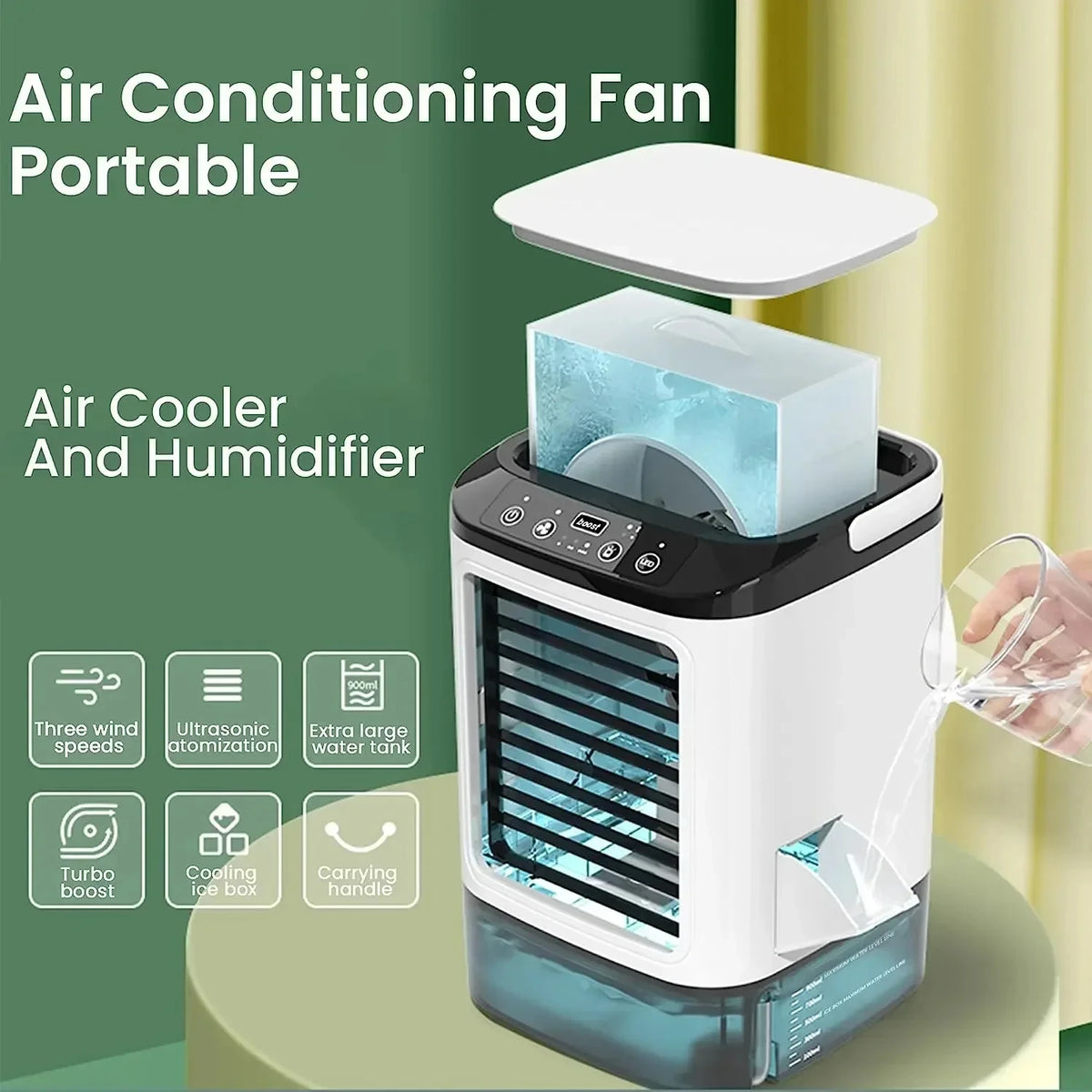 Ultra-Quiet Personal Evaporative Air Cooler